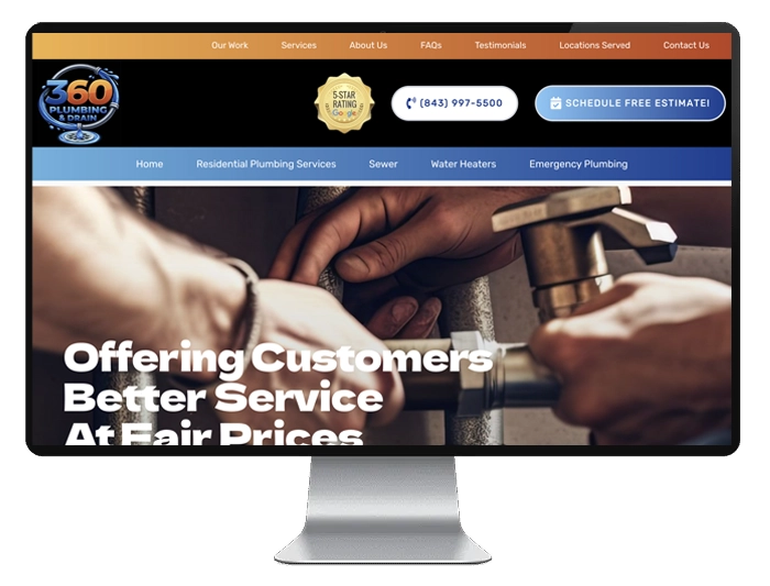 Website Example for Plumber