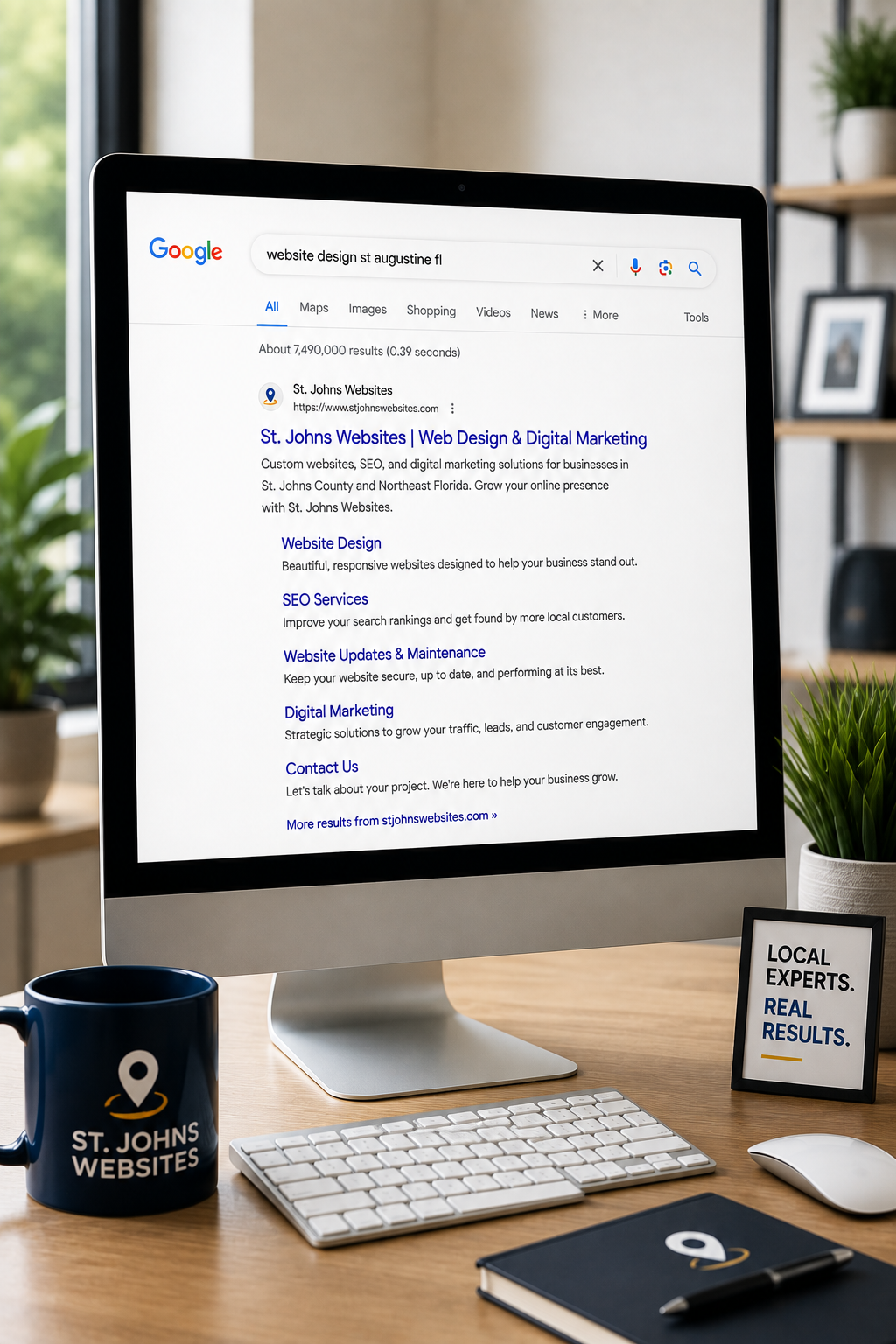 SEO Example of Organic Ranking
